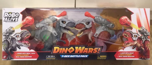 Paquete de Batalla Robo Alive Dino Wars T-Rex - Totalmente Nuevo y Sellado