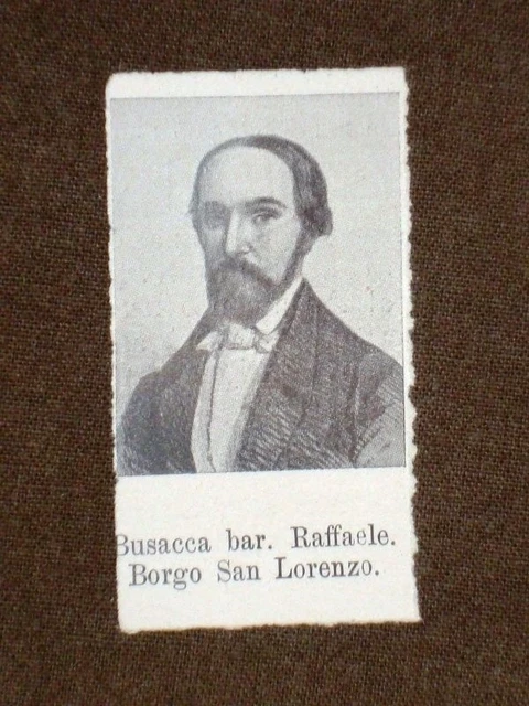 DEPUTATO DEL 1° Parlamento d'Italia 1861 Barone Raffaele Busacca