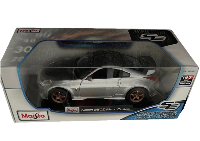 マイスト　日産 350Z MAISTO 1:18 SILVER Nissan 350Z Nismo Custom Diecast Model