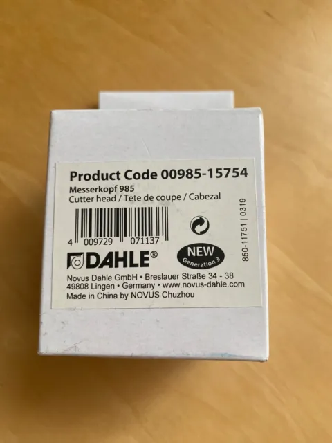 DAHLE 985 Messerkopf für Rollenschneidemaschine NEU OVP für 507/508 3. Generat.