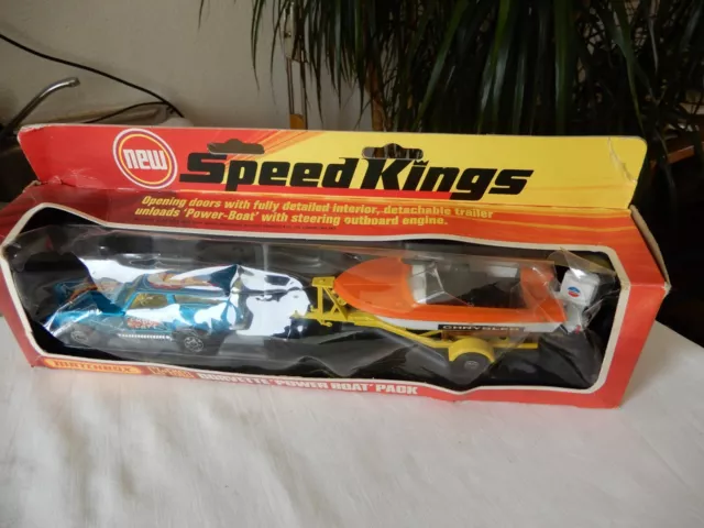 matchbox speed kings corvette power boat pack mit box unbespielt