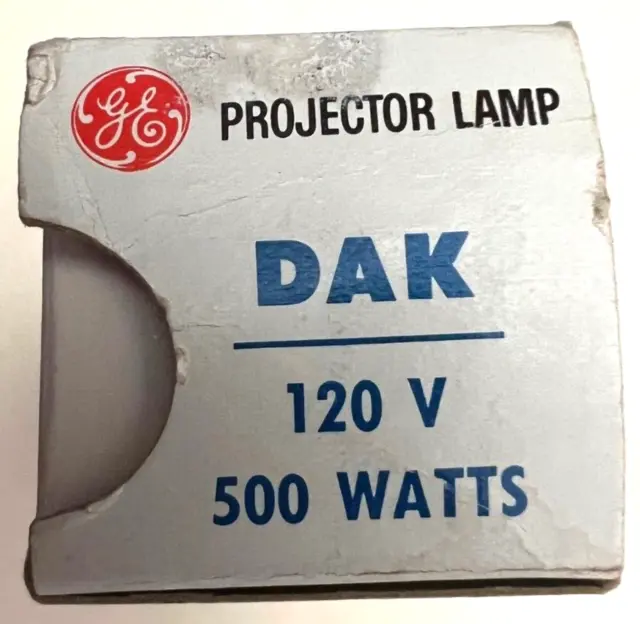 Lámpara proyector GE DAK 120V 500 vatios (garantizada para funcionar) ¡se envía GRATIS!