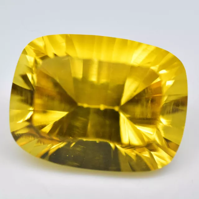 20.65 CT Naturel Citrine Jaune Coupe Coussin Fl Certifié Superbe Desseré Gemme