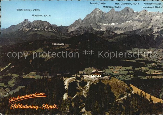 72426203 Schladming_Obersteiermark Hochwurzenhuette Schladminger Tauern Fernblic
