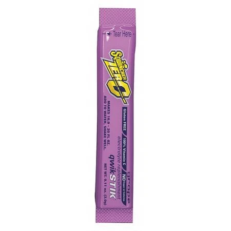 Sqwincher 159060107 Qwik Stik(Tm) Sugar Free Drink Mix Powder 0.11 Oz., Grape,