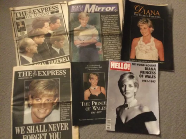 Princess Diana Newpapers & Magazines