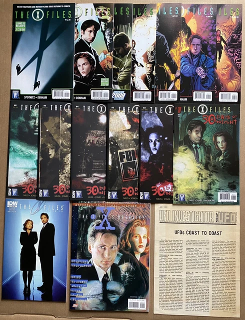 Lot of 14 X-Files Comic Books Wildstorm #0 (x2) 1 3 4 5 6 30 Days of Night #1-6