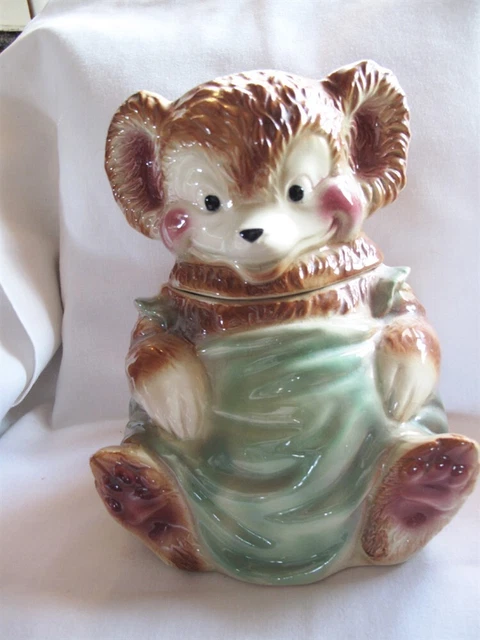 Brush McCoy Pottery 1950’S W14 USA Teddy Bear With Feet Apart