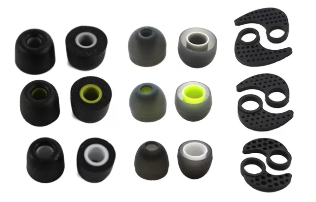 New Accessory Pack for JayBird BlueBuds X, X2 & X3 (TIPS & SILICONE EAR FINS)