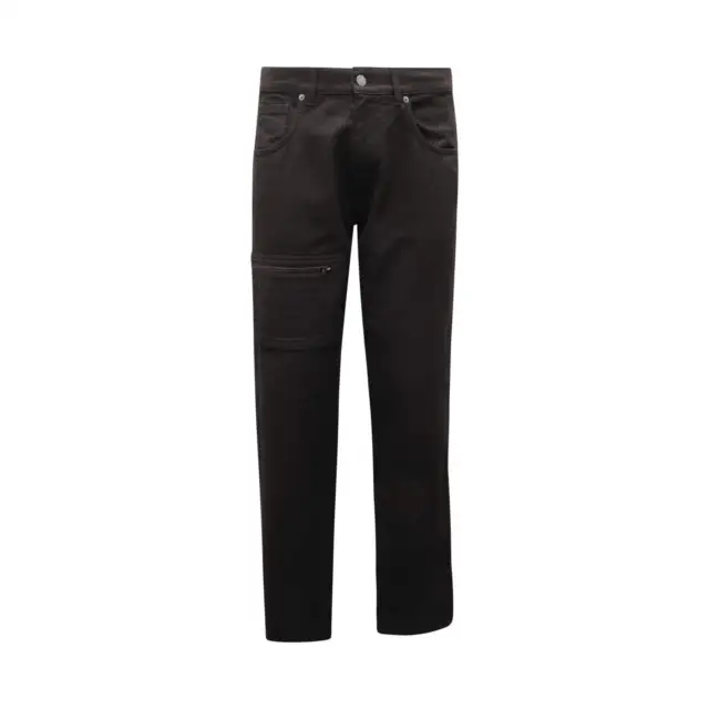 3802AQ jeans uomo MOSCHINO COUTURE man garment dyed trousers