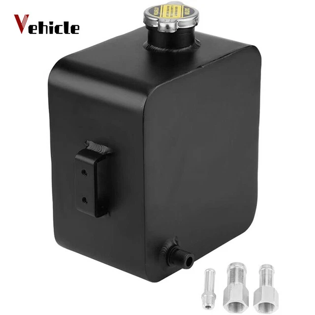 2.5L ALUMINUM RADIATOR Coolant Overflow Recovery Water Tank Bottle