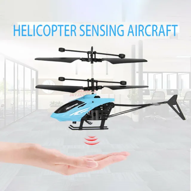 Mini RC Infraed Induction Helicopter Aircraft Flashing Light Toys Christmas Gift