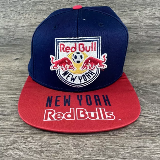 New York Red Bulls MLS Adidas Snapback Cap Hat OSFM Red Blue Adjustable Soccer