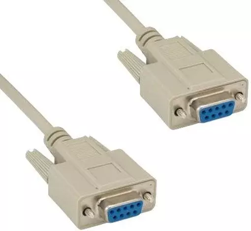 Kentek 6 Feet FT DB9 9 Pin Serial Extension Converter Cable Cord RS-232 28 AWG F