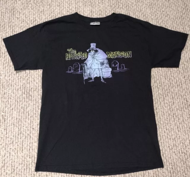 Vintage Disney Parks Haunted Mansion Shirt M Cartoon TV Movie Horror Retro Rare