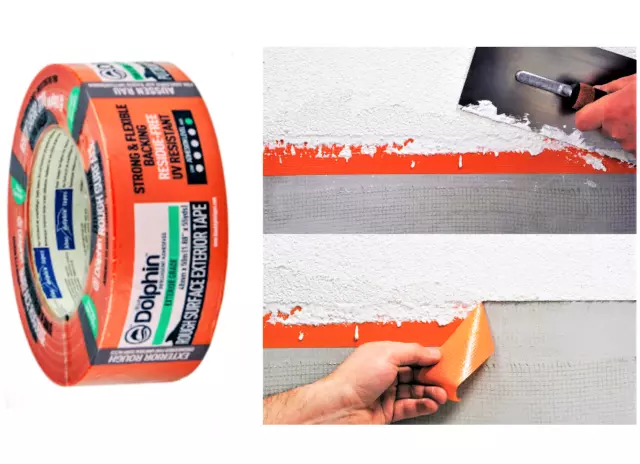 Heavy-Duty Masking Tape for Rough Surfaces & Exterior Painting Plastering - 48mm