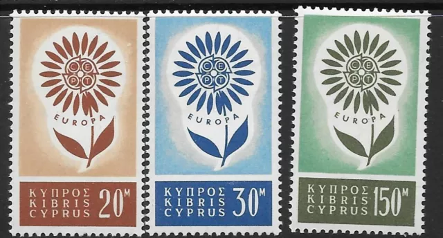 Cyprus Sg249/51 1964 Europa Mnh