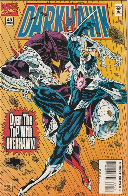 Darkhawk # 49 Cover A NM Marvel 1995 1st Appearance Of Overhawk [M7]