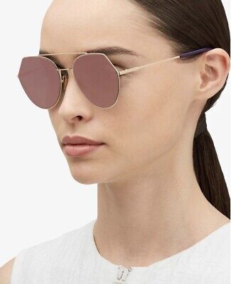 Fendi Fendi FF 0190/S 0190 0002M Rose Gold Black Sunglasses Women's Authentic New 57mm 