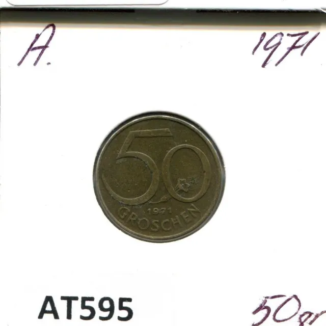50 GROSCHEN 1971 AUSTRIA Coin #AT595U