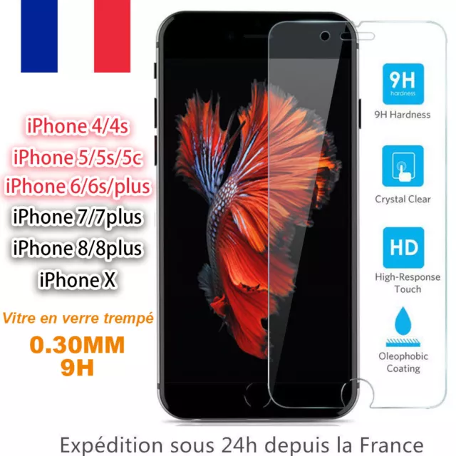 TIGER GLASS Protège écran iPhone 15 Pro Verre trempé + protège obj