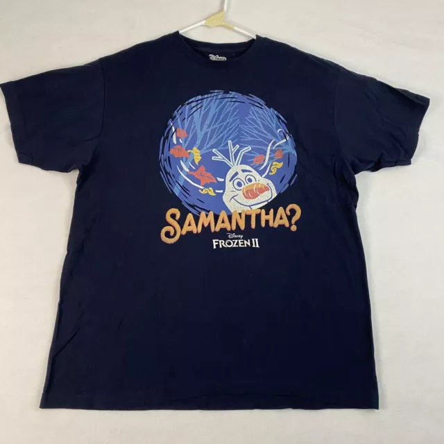 Frozen Disney XL mens T Shirt Samantha Frozen II EUC