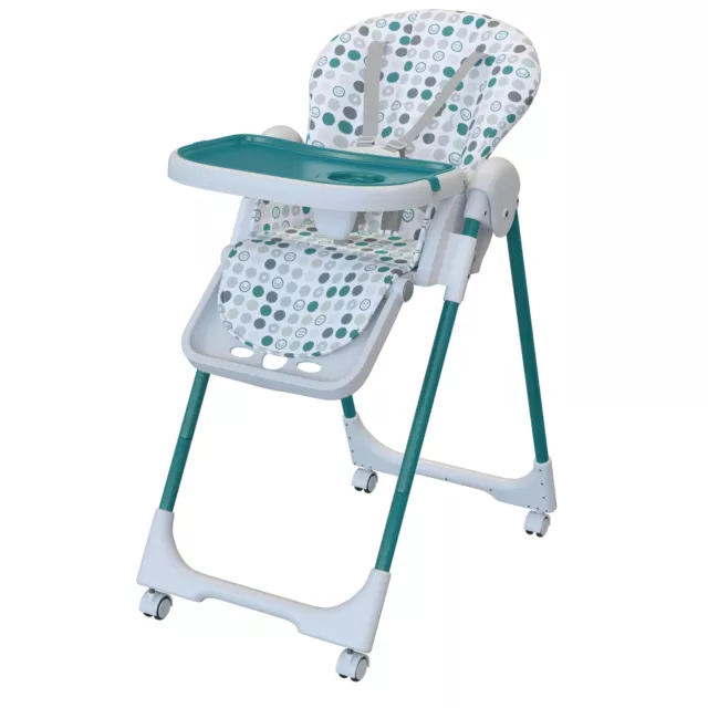 Baby Vivo Plegable Bebé Silla Alta Reclinable Ajustable Altura Asiento de Alimentación Nuevo