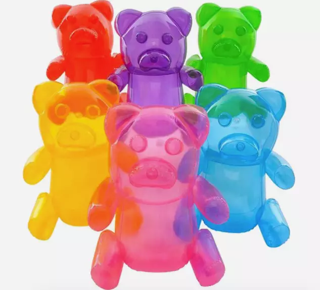 6 pack 24 " Inflatable Gummy Bear Blow Up Toy IN184 pool candy summer christmas