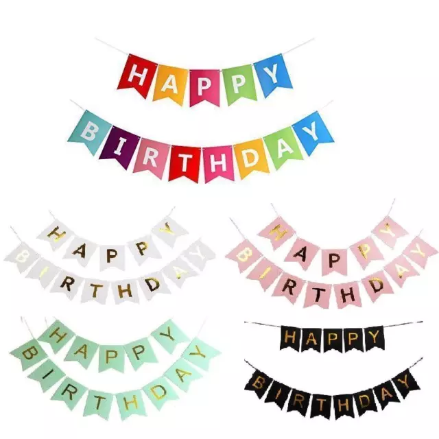 Bannière en Toile de Jute Rustique Joyeux Anniversaire Bannière Multicolore  Guirlande Drapeau de Machaon Happy Birthday Banderole pour Décorations de  Fête D'anniversaire : : Cuisine et Maison