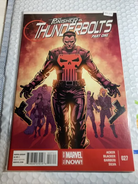 The Punisher Vs Thunderbolts Part One 27 MARVEL Comic High Grade 9.6 H11-113