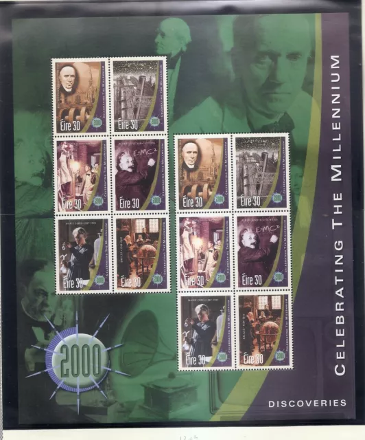 IRELAND EIRE Millennium - Discoveries S/S 2000 MNH Scott 1219