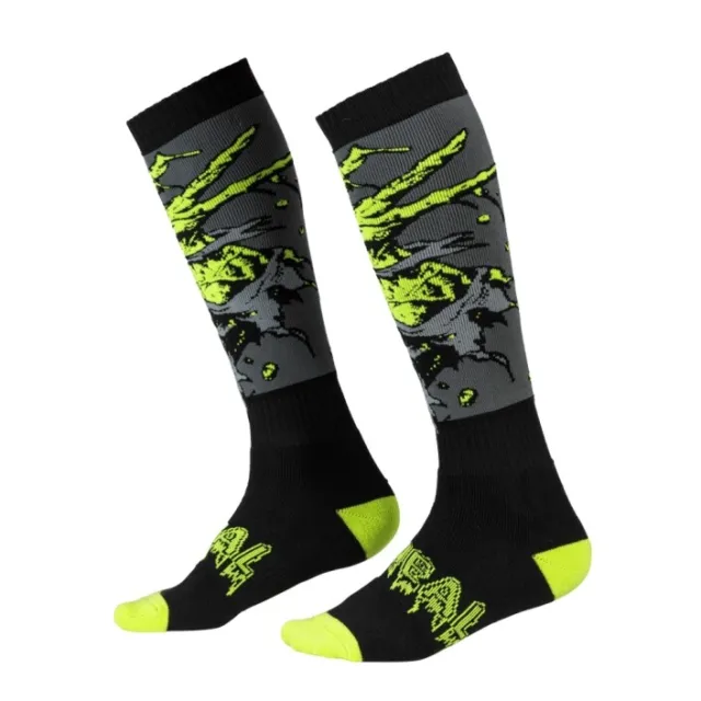 ONeal Pro MX Zombie Socks (OSFM, Black/Neon)