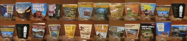 Collection of 22 old west, wild west books on ghost towns