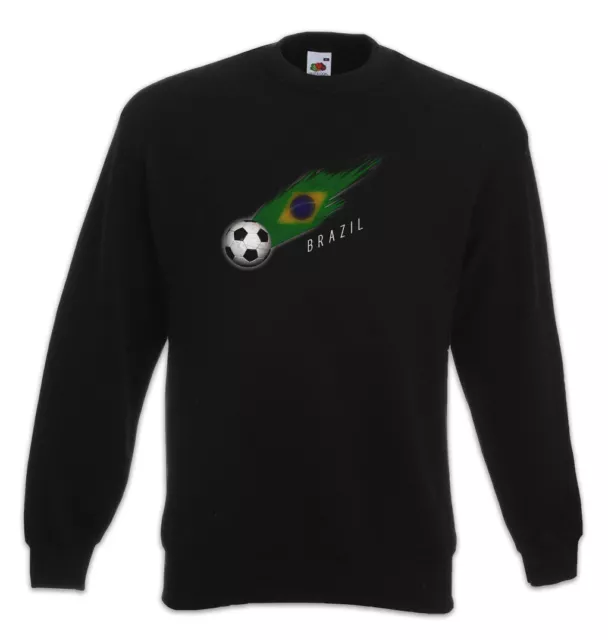 Brazil Football Comet I Sweatshirt Pullover Flagge Fußball Brasilien