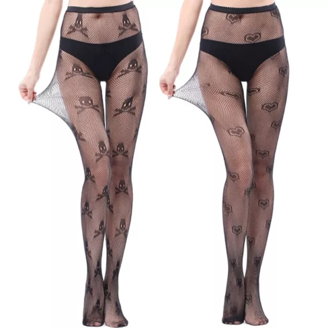 Gothic Tights Cosplay Costume See-Through Women Fishnet Stockings Pantyhose