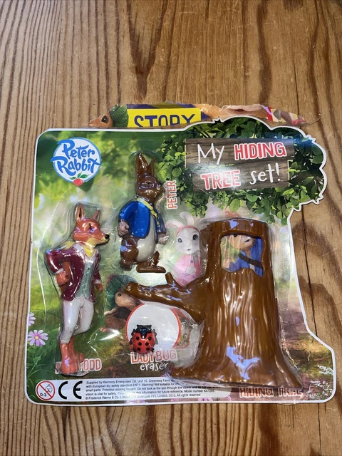 PETER RABBIT MR Todd Fox My Hiding Tree Playset Cbeebies Figure Toy Set ...