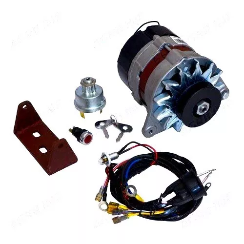 DYNAMO TO ALTERNATOR CONVERSION KIT FOR MASSEY FERGUSON 35 (3 cyl) TRACTORS.