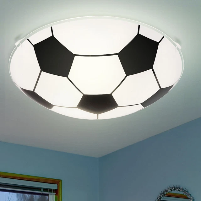 LED Soffitto Luce Ragazzi Bambini Camera Calcio Design Parete Lampada A