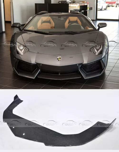 Carbon Fiber Front Bumper Spoiler Lip For Lamborghini Aventador Lp