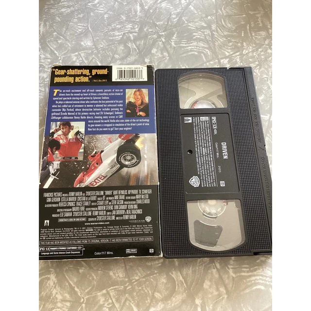 DRIVEN VHS 2001 Sylvester Stallone Burt Reynolds Racing Action Movie PG ...