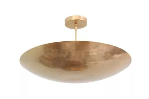 Metà Secolo Moderno Crudo Ottone Luce Elegante Soffitto Flush Moun Ciondolo Gift