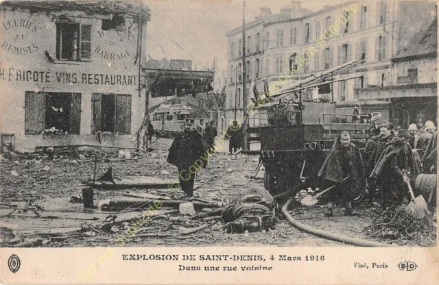 CPA 93200 Saint Denis Explosion 4 Mars 1916 Edit Eld ca1916