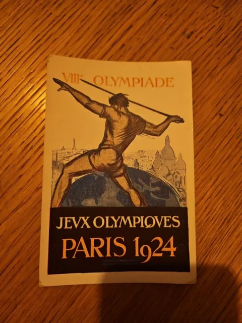 carte postale jeux olympique de 1924 jeux de la VIII olympiade de paris