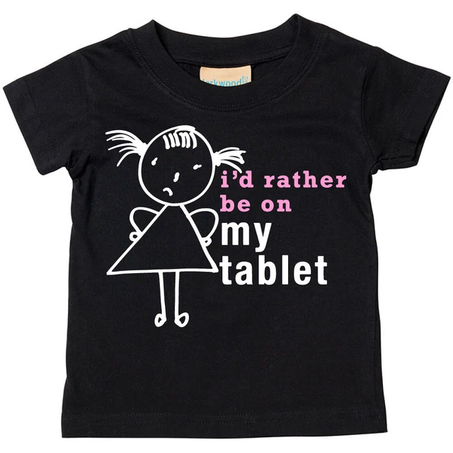 Maglietta bambina I'd Rather Be Playing Out bambino disponibile nelle taglie 0-6