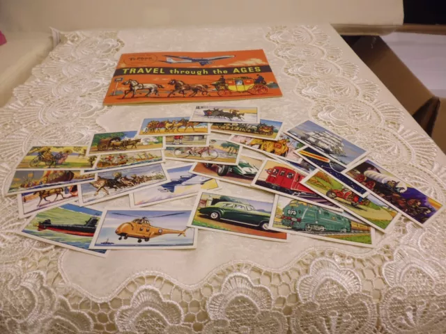 Typhoo Tea Travel Through The Ages Cards and Album Full Set New 1962