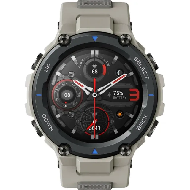 Smartwatch Bluetooth Amazfit T-Rex Pro grigio deserto NUOVO