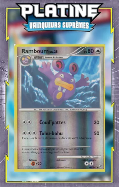 Ramboum Reverse - Platinum: Supreme Winners - 64/147 - French Pokemon Card