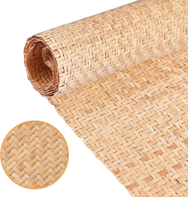 "Ratán en forma de V para tela de caña natural de 14" de ancho 3,3 pies para azotar...