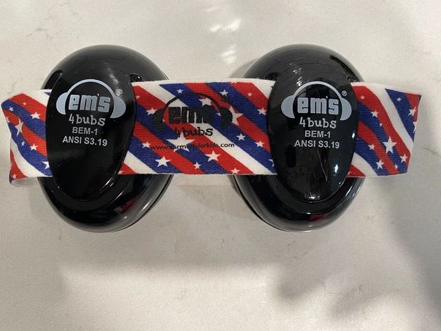 Em's 4 Bubs Hearing Protection for Little Ears BEM-1 ANSI S3.19 0-18 months EUC