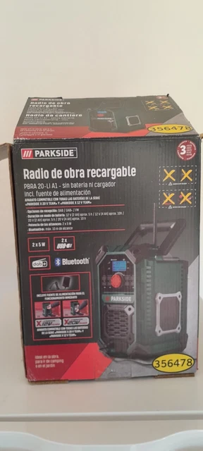 Radio De Chantier Parkside PABR 20-Li A1 - 20 V, Neuf Sous Emballage D'origine
